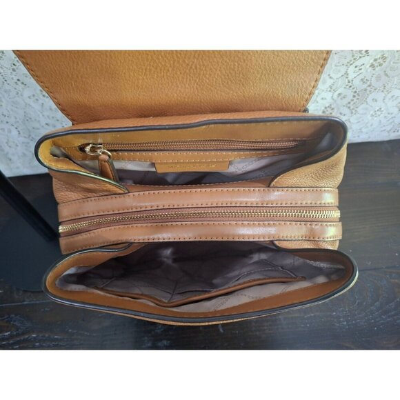 EUC Michael Kors Raven Medium "Acorn" (Brown) Pebbled Leather Backpack - Picture 8 of 13